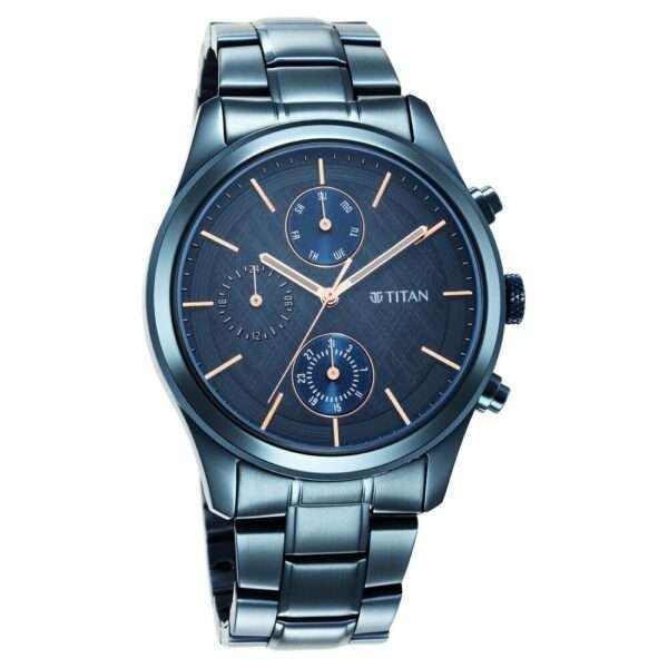 NS1805QM01 | Titan Neo Blue Dial Multi function watch for Men